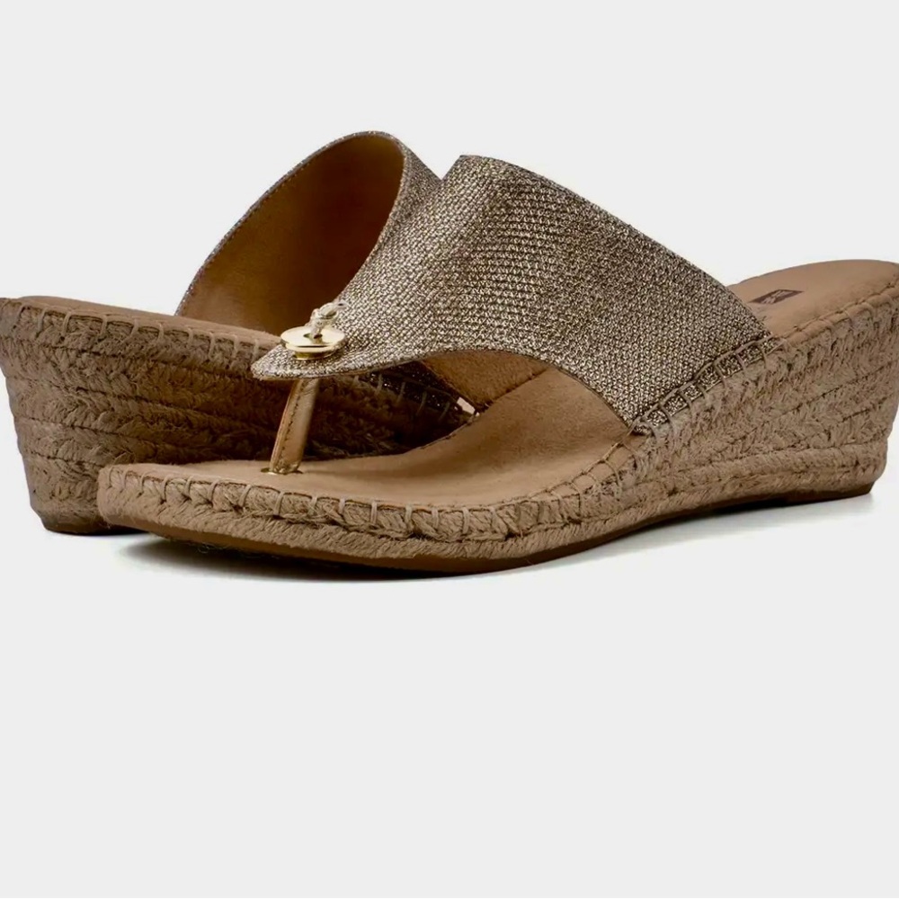 White Mountain Beachball Espadrille Wedge Sandals 6.5